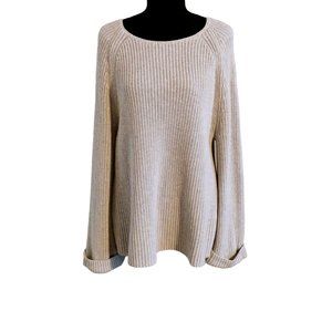 LOFT Gray Longsleeve Knit Sweater - Size XL